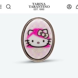 Tarina Tarantino Pink Hello Kitty Oval Ring